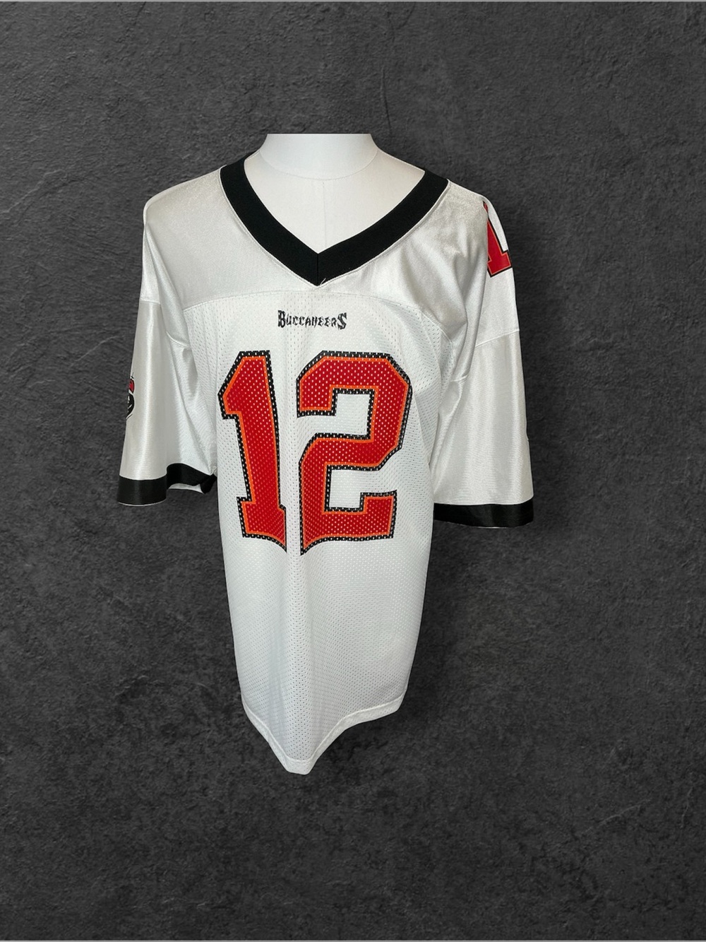 Vintage Adidas Sz 2XL Brent Dilfer 12 Tampa Bay Buccaneers QB Club Jersey NOS